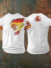 T-shirt imprimé de l'Espagne des hommes